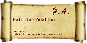 Heiszler Adelina névjegykártya